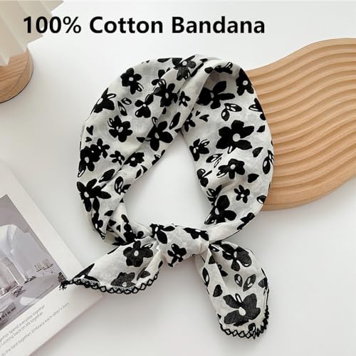 image for Pemilosci Large Cotton Bandana Headband, Head Wrap, Protective Coverag