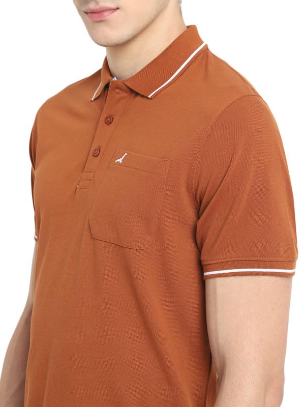 Image of AMERICAN CREW Polo Collar T-Shirt for Men with Pocket