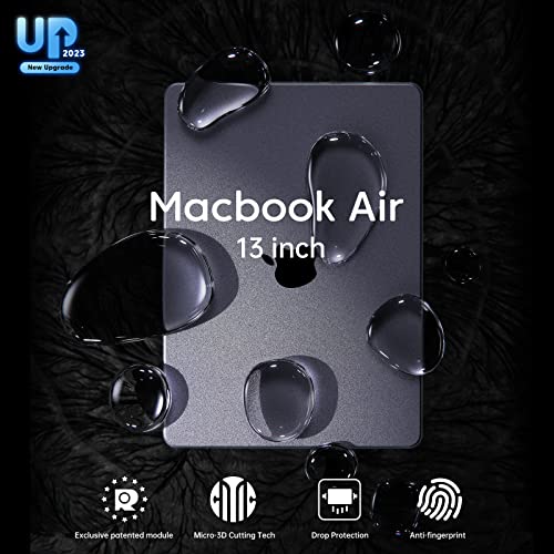 Soonjet Invisible Armor Compatible For Macbook Air 13 Inch Case M1 2020 2019 2018 [Sturdy & Durable] [ Shockproof Protector ] Protective Hard Shell Cover For Laptop A2337 A2179 A1932 - Matte Clear #TOP1