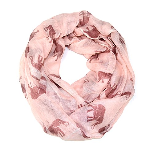 Elephant Animal Print Soft Infinity Loop Scarf