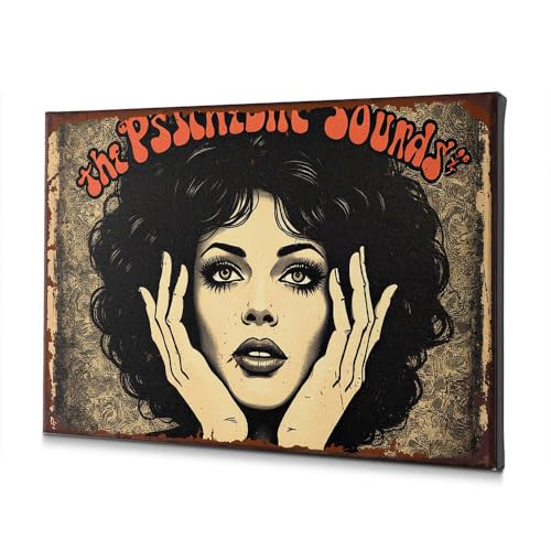 Toile salon psychédélique 40x60 cm pour sublimer un mur vide