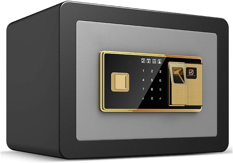 Boxes & Organisers Electronic Safe Solid Plug 350 * 250 * 250mm Fingerprint With Emergency Key Anti-theft，Digital Security Cabinet Safe Box Solid Steel