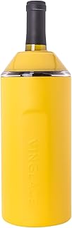 Wine Bottle Chiller- Portable Champagne Insulator- Stainless Steel Wine Cooler Sleeve - Keeps Wine Cold (Sunflower)