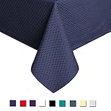 centros de mesa azul marino Patrón: clásica Waffle Weave con bordes surged