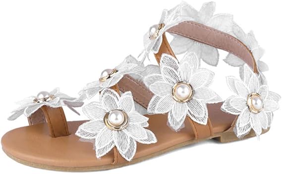 Amazon Co Jp Doerwye サンダル レディース ストラップ ビーチサンダル 美脚 きれいめ レース パール 花付き 可愛い 軽量 オープントゥ フラット トングサンダル 夏春 ファッション シューズ 滑り止め 柔らかい 少女 パーティー シューズ バッグ
