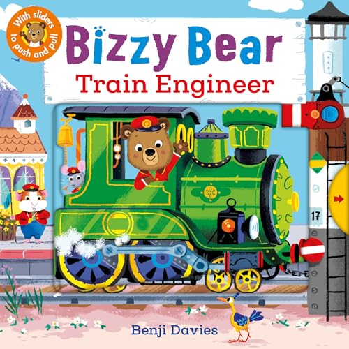 Bizzy Bear: Train Engineer: (Interactive Board Book for Toddlers - With Sturdy Tabs and Slides to Push and Pull)