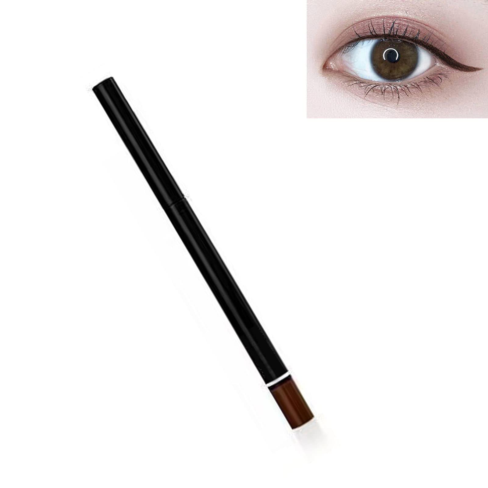 Pongnas Lápiz Gel Cremoso de Larga Duración y Suave Deslizamiento para Ojos, Labios, Rostro con Excelente Pigmentación, No Alérgico, Fácil de Combinar con Looks de Maquillaje (Marron oscuro)