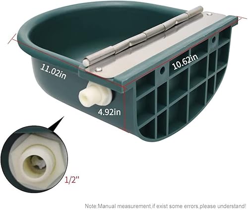 Abustle Pig Automatic Water Bowl Plastic Livestock Waterer For Horse Cattle Goat Sheep Dog,Farm Grade Sheep Water Trough Bowl thumb #3