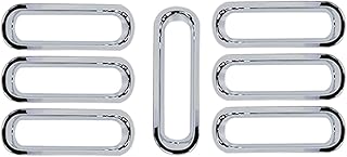 Chrome JK Grill Inserts Front Grille Mesh no Mesh Cover Guard for Jeep Wrangler JK 2007-2017 Clip-on