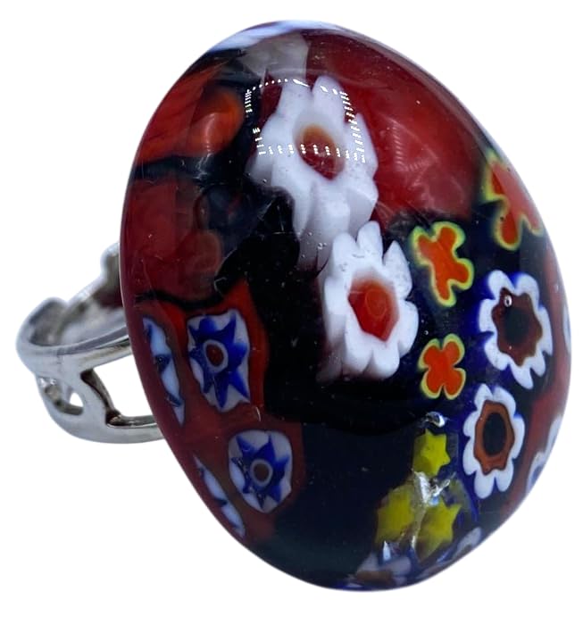 Bague en verre de Murano Antica Murrina Venise élégance italienne authentique