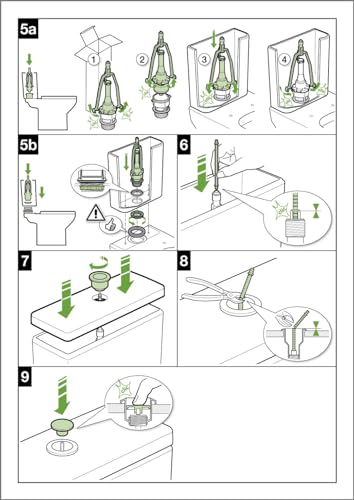Roca MEC UNIVERSAL DESCARGA SIMPLE mécanisme toilette universel