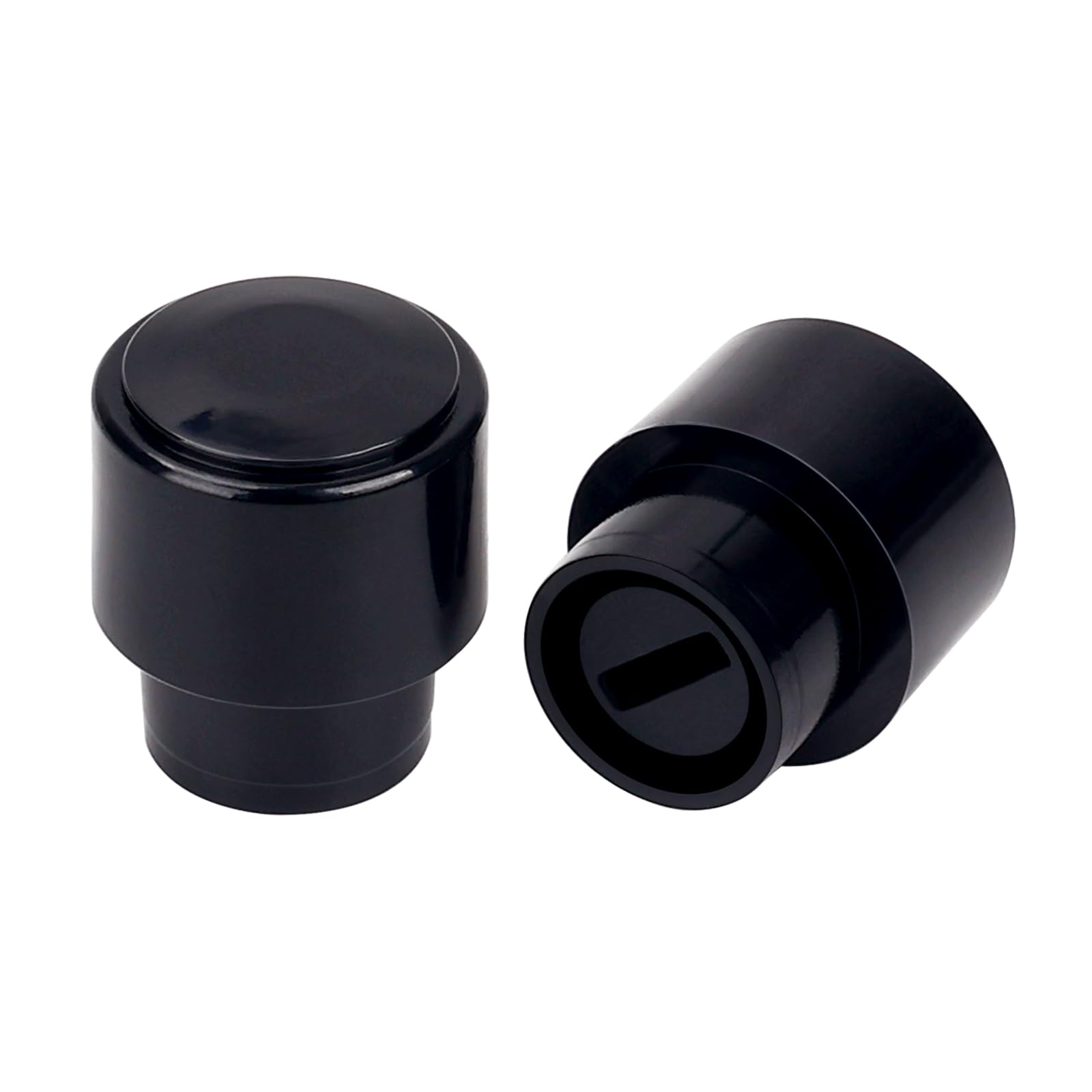 Banworks Guitars 3-Way Toggle Switch Tip Imperial 4.9mm (3/16") Pickup Selector Switch Caps Barrel Switch Knob Tip Caps for USA Fender Telecaster Tele Electric Guitars Pack of 2 JT/DWQM-02 Black