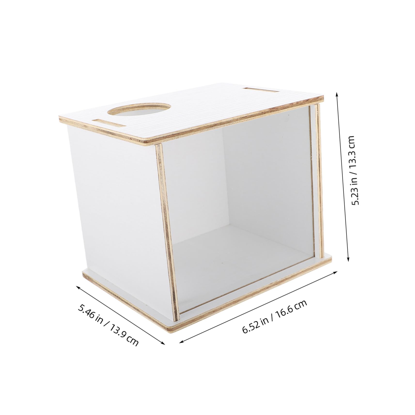 Multifunktions Sandbad für Hamster und Chinchillas aus Acryl und Holz