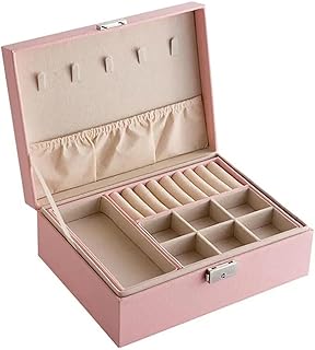 Shining Diva Fashion Jewellery Organisers Box PU Leather Storage Case for Rings, Earrings, Necklace Jewelry Organizer for ...