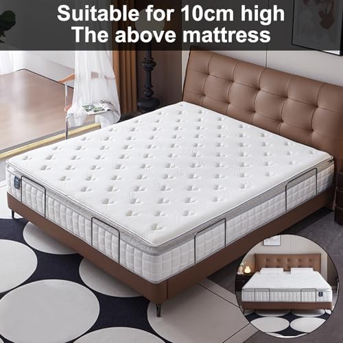 GAOUTO Pack of 4 Mattress Holders Against Slipping: Mattress Holder for Bed Frame with Double-Sided Adhesive Tape and Screws, Mattress Collars, Non-Slip Mattress Stopper Rod for Bed Frame — view 5