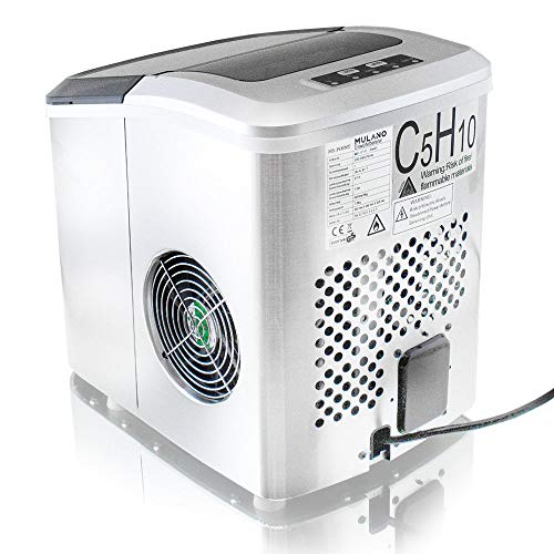 Eiswürfelmaschine Edelstahl Eiswürfelbereiter Eiswürfel Ice Maker Eis Maschine Icemaker (Steel) – Bild 5