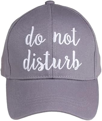 ScarvesMe Do Not Disturb Letter Color Change Cotton Adjustable Baseball Cap Hat