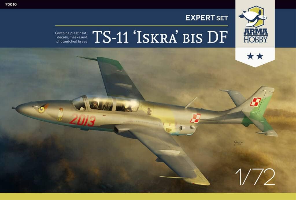 Arma Hobby 1/72 Scale TS-11 Iskra Bis DF (Expert Set) - Plastic Model Building Aircraft Kit, Item # 70010