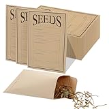 30 Pcs Seed Saving Envelopes Reusable Seed Kraftpaper Storage Organizer Packets Envelopes for Flower Vegetable Plants Seeds Saving & Collecting 5.51 x 3.15 Inch