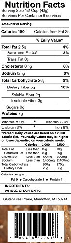 Gluten-Free Prairie Toasted Oat Flour, Certified Gluten Free Purity Protocol, Non-Gmo, Vegan, 1 Pound #TOP4