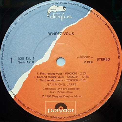 Jean Michel Jarre - Lp Rende-Vous - 1986