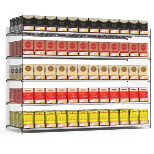 Expositor de cigarrillos automático de plástico transparente para colgar en pared de tienda