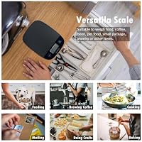 NUTRI FIT Food Scale Kitchen Scales Digital Weight Grams & Ounces Black — image 9