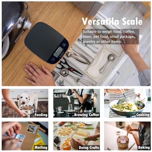 NUTRI FIT Food Scale Kitchen Scales Digital Weight Grams & Ounces Black β image 9