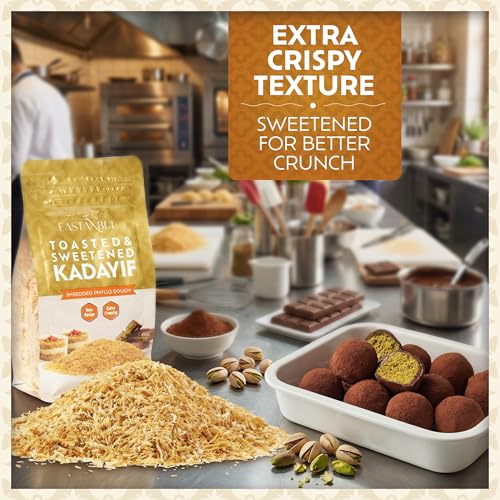 Image of Eastanbul Baked Kataifi, Kadayif, Toasted Katafi, Extra Crunchy, 6oz