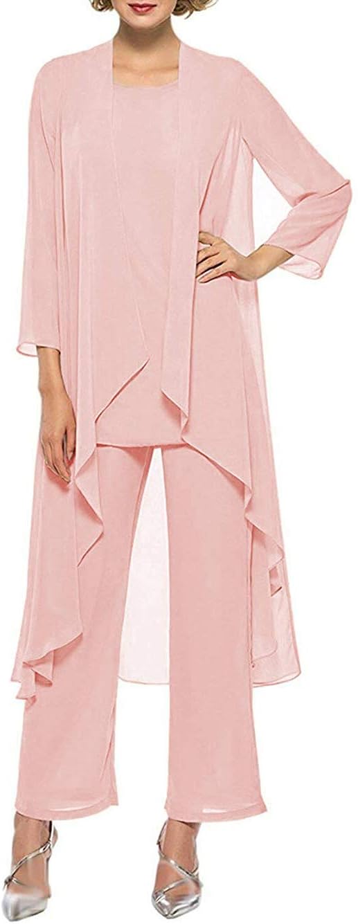 HIDRESS Women's Three Pieces Mother Of The Bride Dresses Pant Suits Bq133