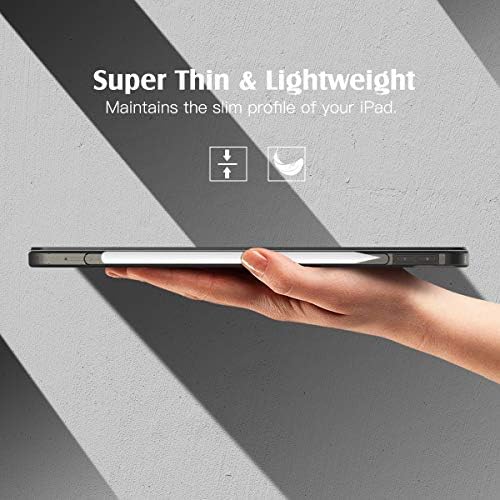 TiMOVO Case for New iPad Air 5th/4th Generation 2022/2020, iPad Air 5/4 Case 10.9-inch, Slim TPU Translucent Frosted Back Protective Cover Shell with Auto Wake/Sleep - Black