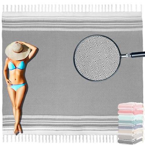 Image of Large Throw Blanket Yoga Blanket Turkish Beach Towel Mens Birthday Gift Idea Dad Father Day Husband Brother Uncle Boyfriend Male Grandpa Him Appreciation Thank You Retirement 60th 50th 40th 30th