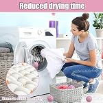 Dryer Balls, Laundry Balls, 6 Pcs Reusable Dryer Ball for Drying Clothes, Washing Clothes and Fluffing Clothes (Pink)