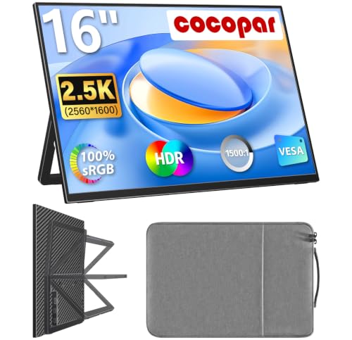 cocopar モバイルモニター 16インチモニター 2k