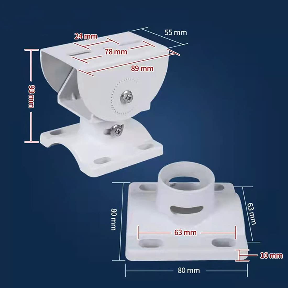 良品】防犯IPカメラ② HS-D071TQ-D ホワイト 取付ブラケット付 良品