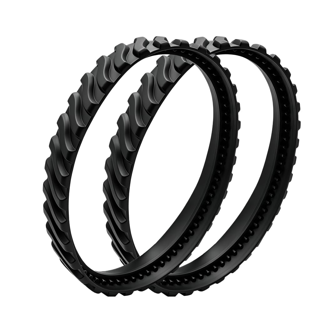 2 Piezas Orugas para Zodiac MX8 MX6 Limpiafondos Ruedas Neumáticos Repuesto para Baracuda R0526100 Limpiador de Piscinas Orugas y Neumáticos para Pista de Cinturón de Piscina Accesorios Kit