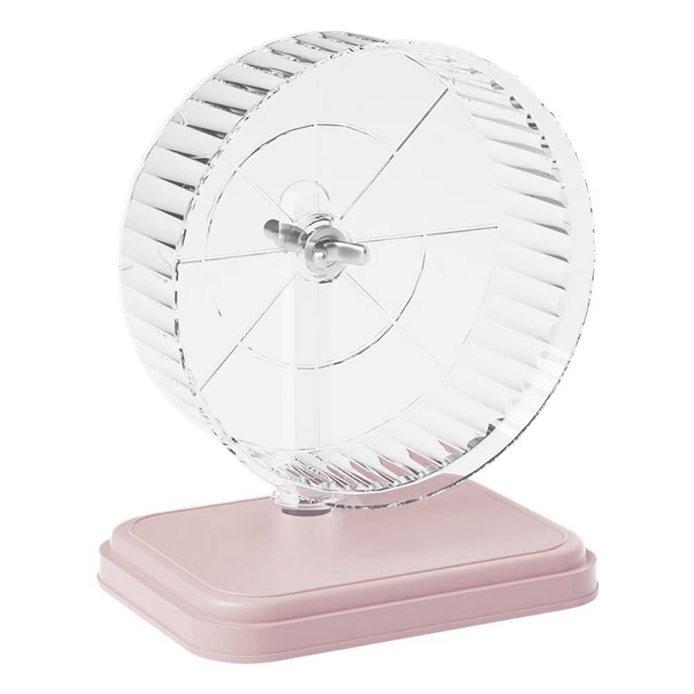 Silent Hamster Wheel, Small Animals Exercise Wheel,Quiet Pet Running Wheel,Small Pet Jogging Wheel,Hamster Running Wheels(Pink)