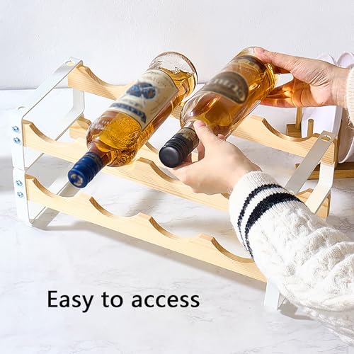 Casier à vin assemblage simple et structure en bois durable