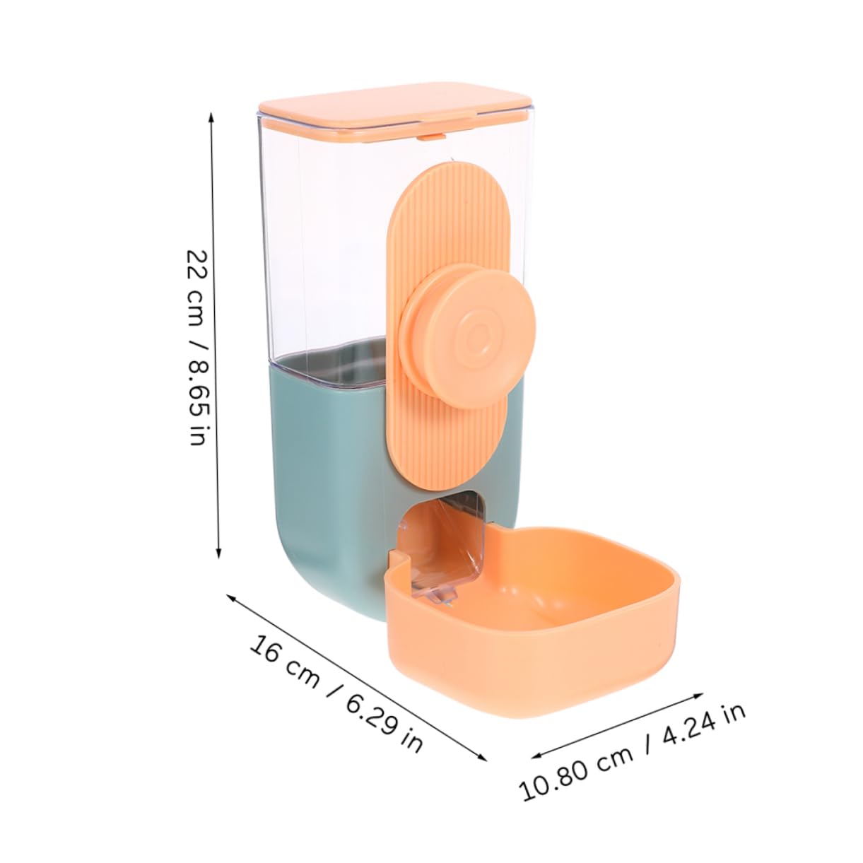 Distributore Automatico di Cibo e Acqua Sospeso in Plastica 2 Pezzi | Cavia, Erogazione Automatica Quotidiana, Design Appeso Versatile, Uso per Pet Piccoli