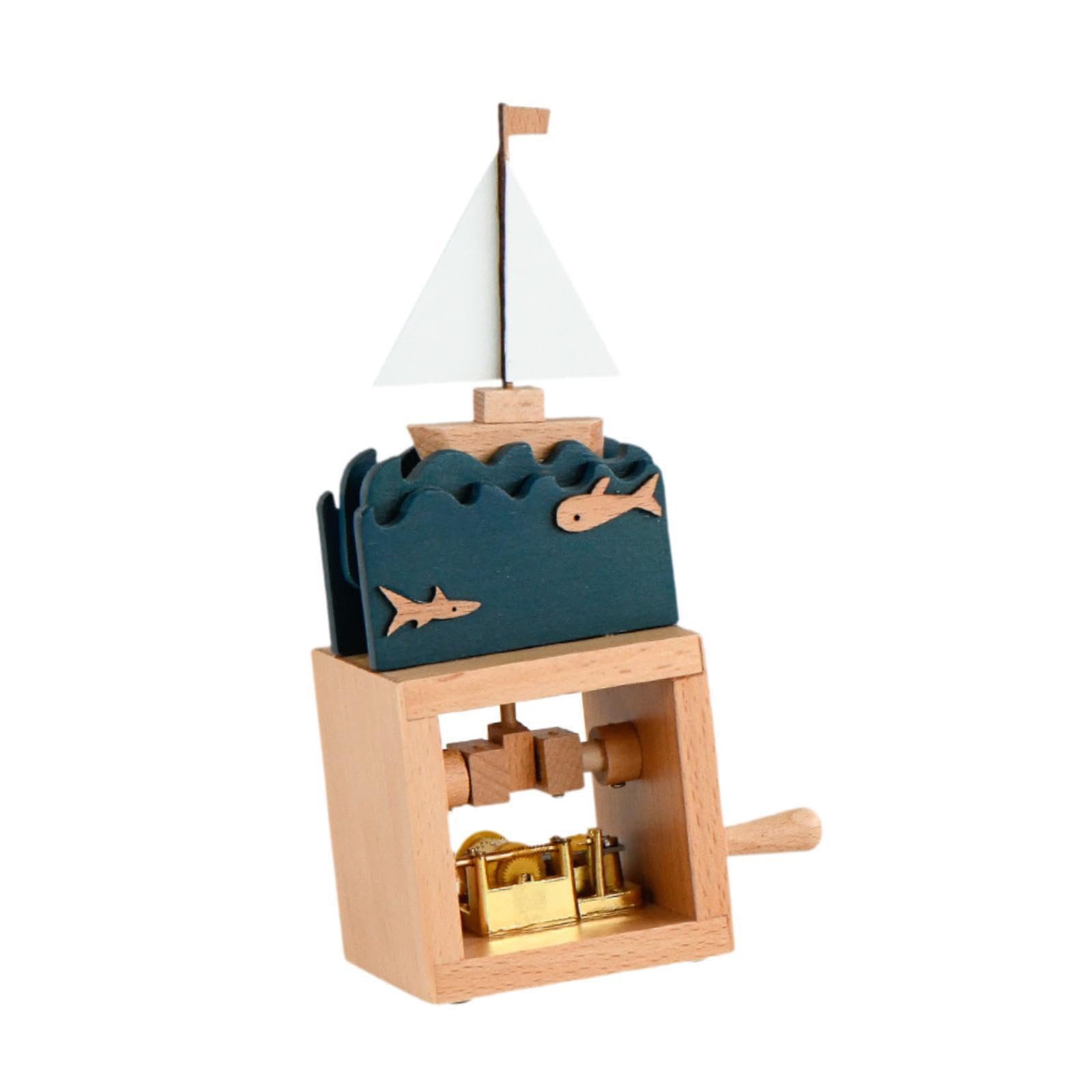 Caja de música Navidad o cumpleaños. Ideal para niños. Melodías Que despiertan alegría. Caja de música de para Madera, Bote