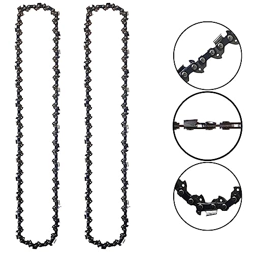Morocca 2PC Replacement 16-Inch Low Profile Chainsaw Chain For Portland Harbor Freight Bauer 57622 20112E-B 14.5 Amp Electric Chainsaw 3/8LP .050 Gauge 57 Drive Links by Morocca - Used condition - Image 2