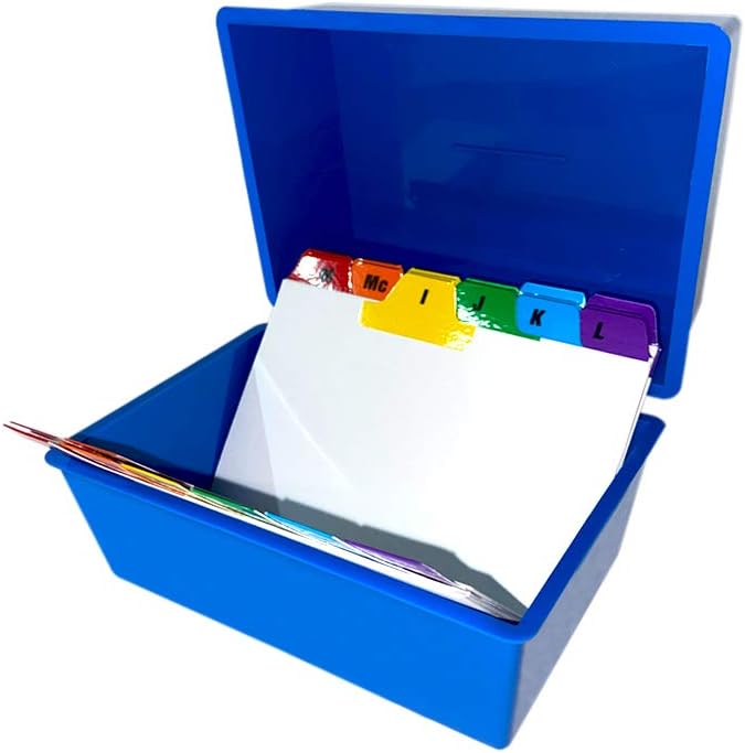 Wedo A8/500 Flash Card Box - Blue : Amazon.co.uk: Everything Else