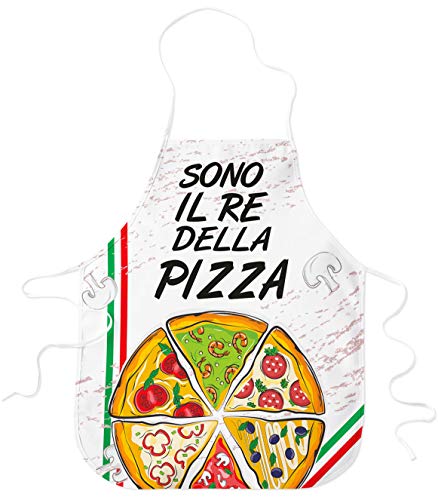 STAMPATEK - Grembiule Cucina Divertente, Sono Il Re della Pizza,...