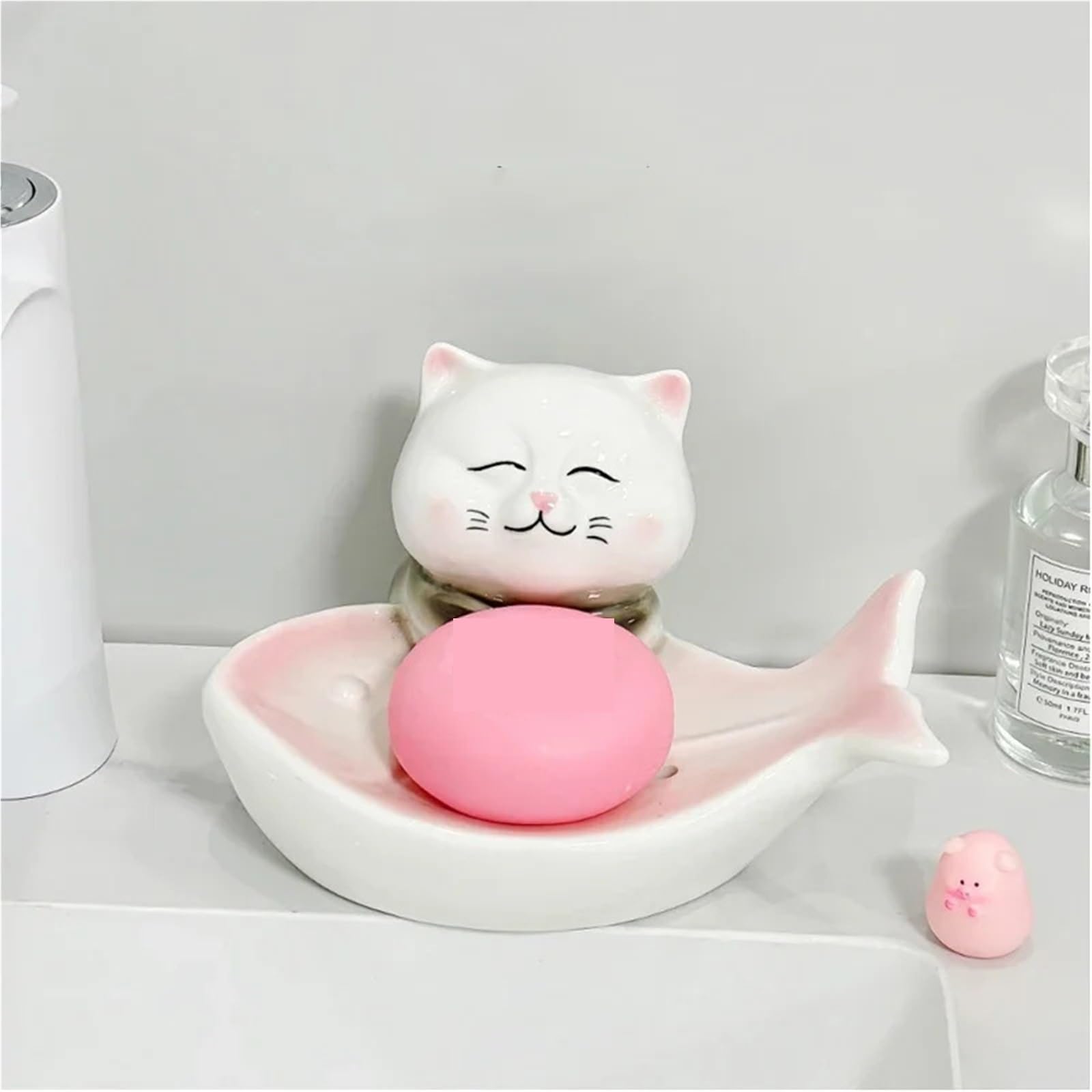 Jabonera Caja de jabón cerámica | Drenaje Hogar Baño Baño Plato Estante Decoración Accesorios