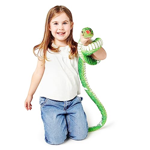 Zappi Co Kids Stuffed Soft Cuddly Plush Snake Toy, Part of Safari Animals Collection: Realistic and Lifelike - Image 4