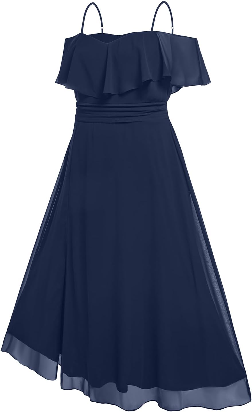 Pinup Fashion Women Plus Size Bridesmaid Dresses - Off The Shoulder Formal Wedding Guest Bridal Shower Long Dress - Image 5