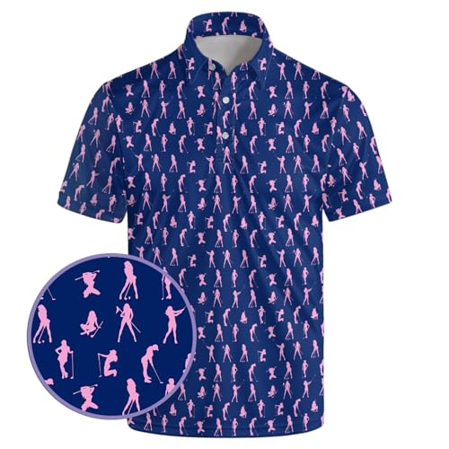 AYUNIX Golf Shirts for Mens Polo Shirts Short Sleeve Performance