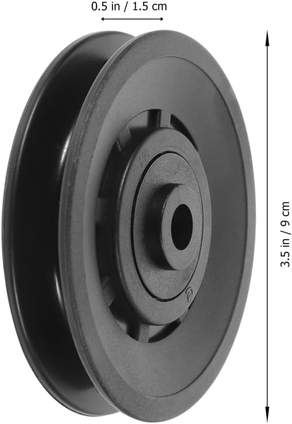 Toddmomy Home Gym Roller Pulley 90mm Universal Wearproof Abrasion Bearing Wheel for Exercise Equipment Parts