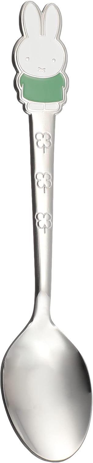 Kaneshotouki Miffy Stainless Green Kids Spoon (14cm, 1pc)