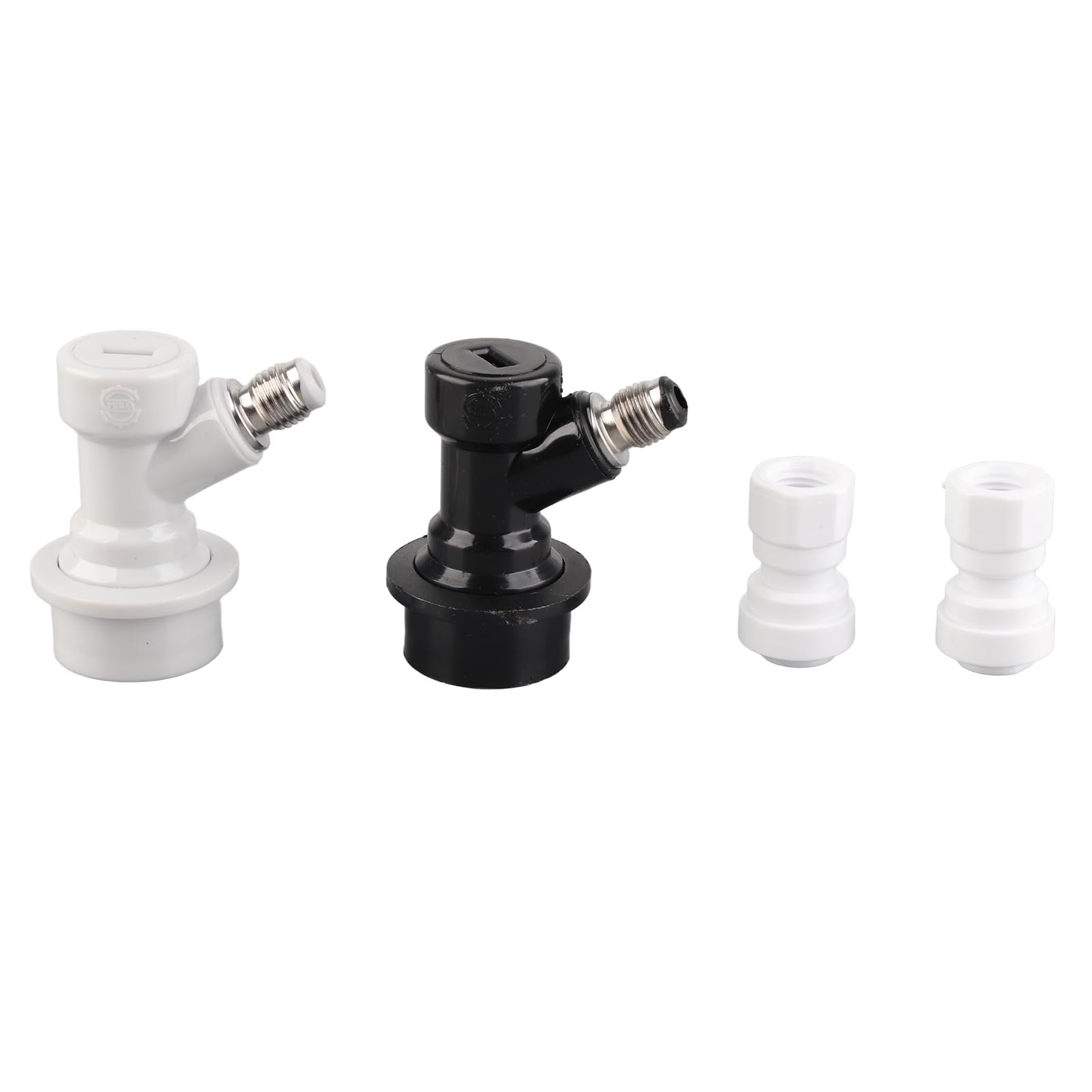 2 Stück Home Ball Lock Keg Connector 8 Mm 1 4 Zoll FFL Quick Push Fit Connector Es Ist für Gas- und Flüssigkeitsstopfen Geeignet Push 8 Mm 1 4 Zoll Home Ball Fit Connector